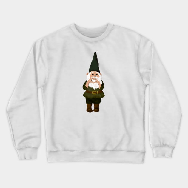 I heart you Gnome Crewneck Sweatshirt by Quick Brown Fox Canada 